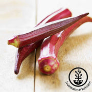 Okra Seeds - Hill Country Red